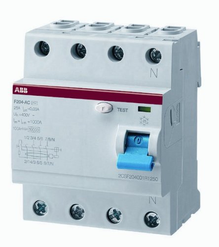 ABB Fi-Schutzschalter 2CSF204101R1400, 4-polig, F204A-40/0,03