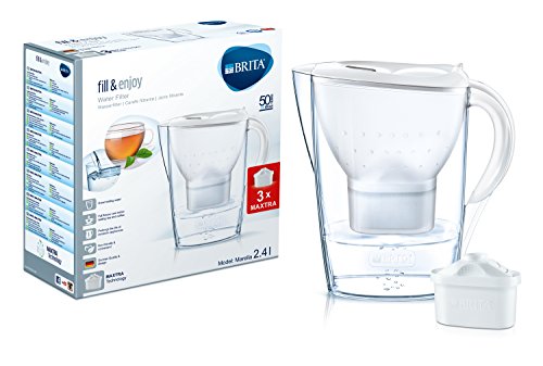 BRITA Wasserfilter Marella Cool weiß inklusive 3 Kartuschen