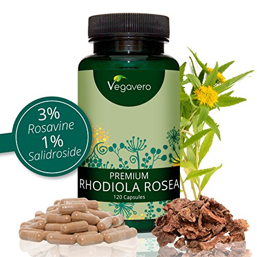 NEU: PREMIUM Rhodiola Rosea Rosenwurz | 3% Rosavine und 1% Salidroside | Hochwertiger 10:1 Extrakt |120 Kapseln | 2000 mg Rhodiola Rosea pro Tagesdosis (1 Kapsel) | Vegan & ohne Zusatzstoffe | Vegavero: from Nature-with Passion-for You!